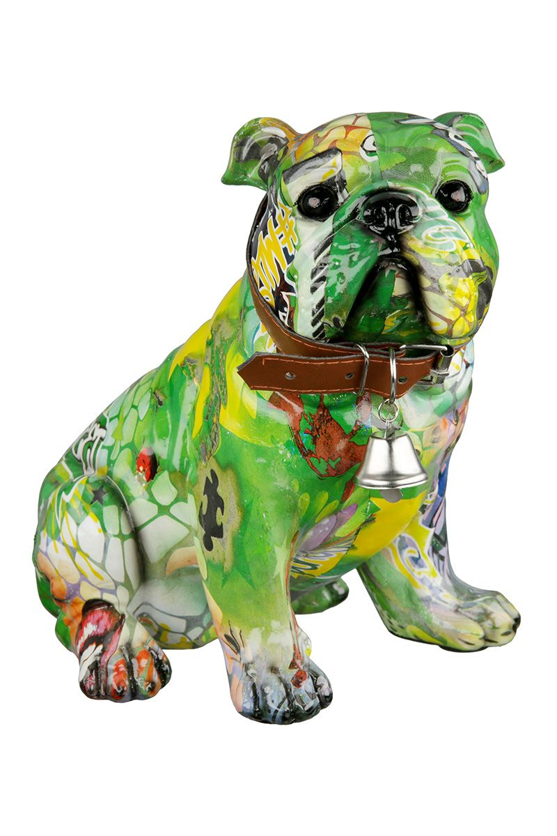 Soška sedící pes Mops Art 21 cm VÝPRODEJ