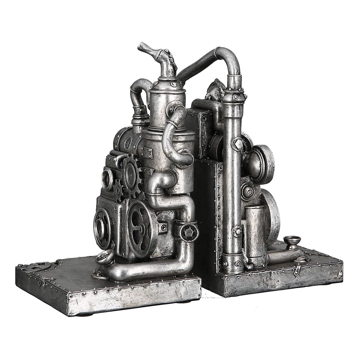 Zarážka na knihy Steampunk Stroj SET/2ks VÝPRODEJ