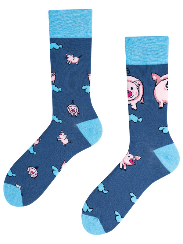 Veselé ponožky TODO SOCKS Little Piggy vel.39-42 TOTÁLNÍ VÝPRODEJ