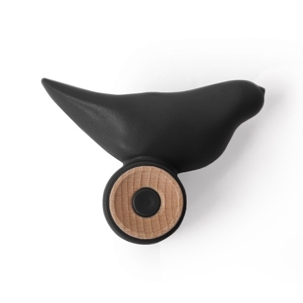 Nástěnný věšák Bird černý KH
