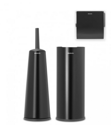 Brabantia WC doplňky Balance, sada 3ks, matná černá