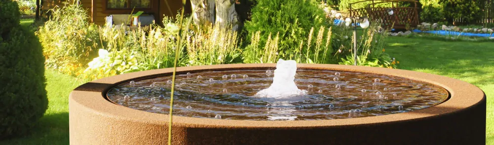 Zahradní fontána Corten FUENTE FC1 průměr 90 cm