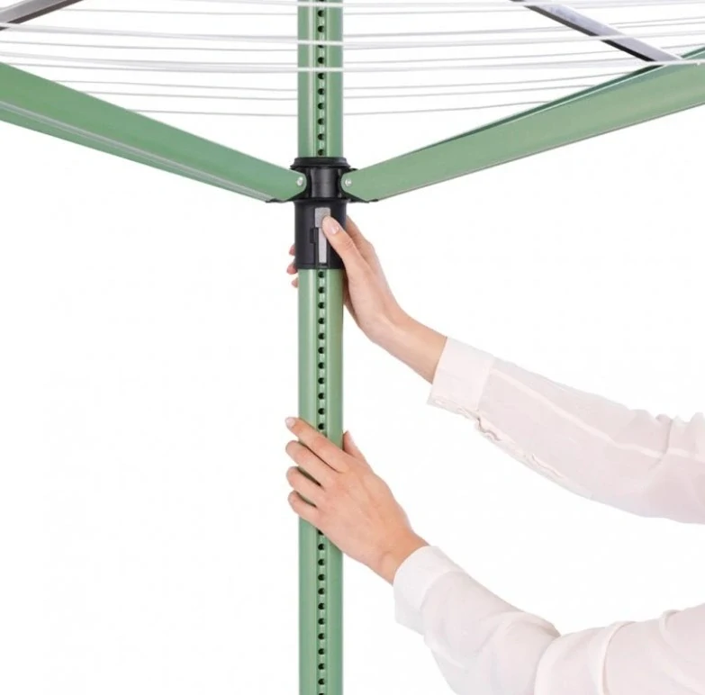 Brabantia Zahradní sušák LIFT O-Matic 50m zelený (stojan, kryt, vak, kolíčky)