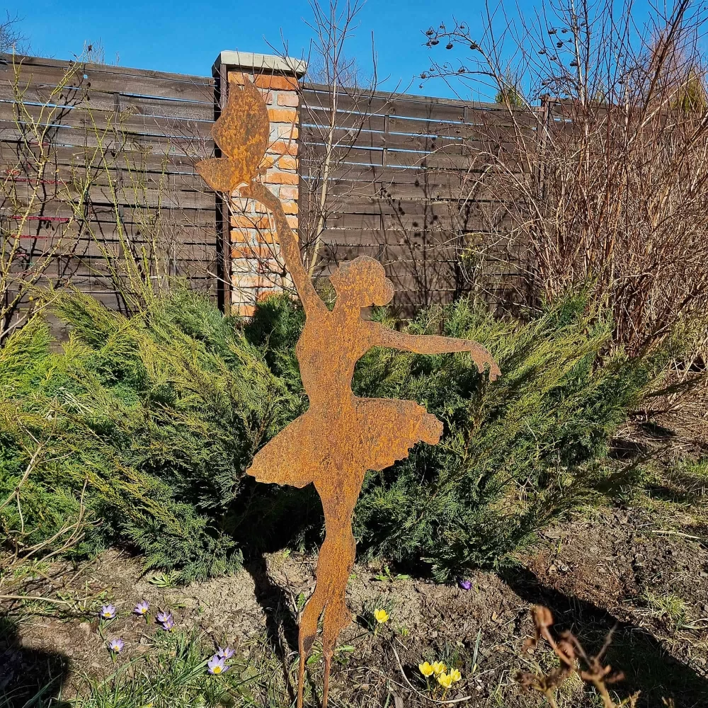 Zahradní zápich kovový Balerína 109 cm