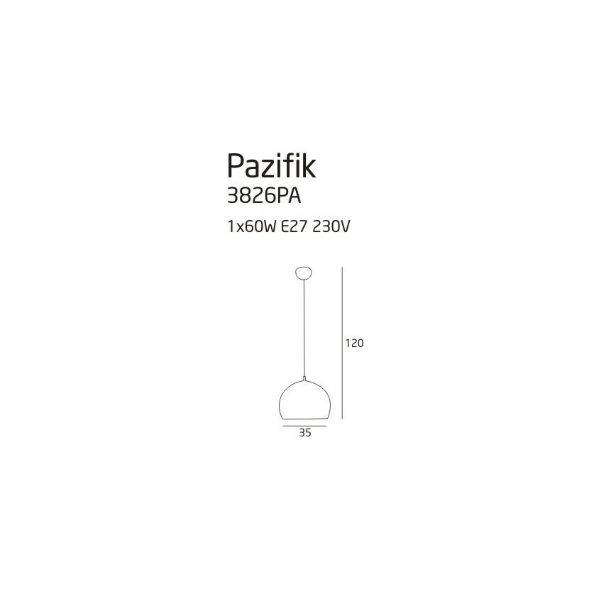 Závěsné svítidlo Maxlight Pazifik, 3826PA