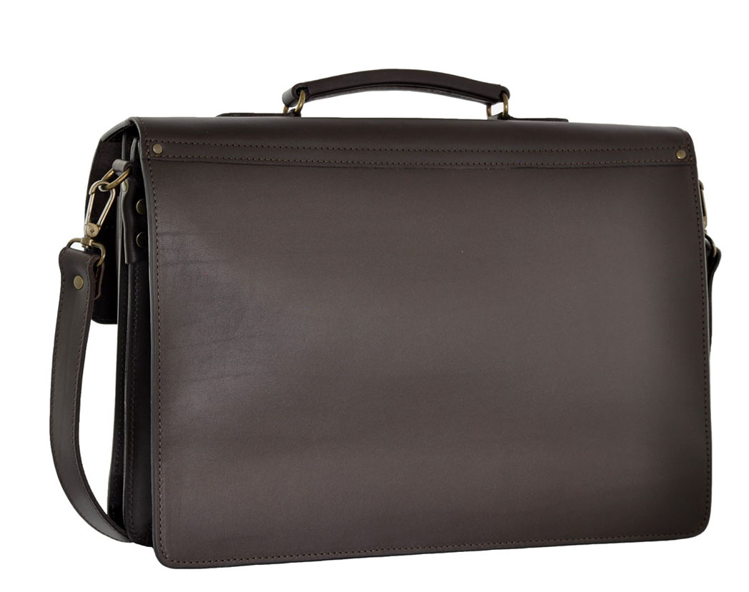 Pánská kožená taška přes rameno Daag Burn 17 tmavě hnědá TOTÁLNÍ VÝPRODEJ