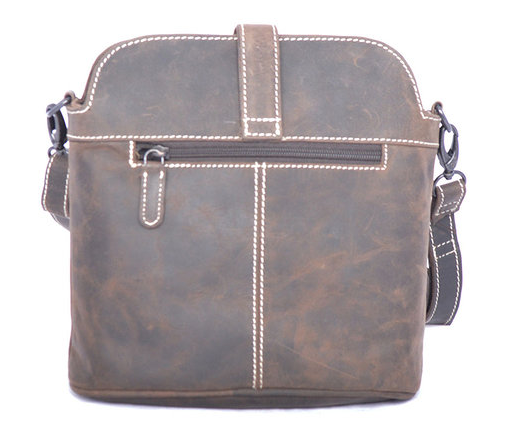 Dámská kožená crossbody taška Arrigo Lisa tmavě hnědá