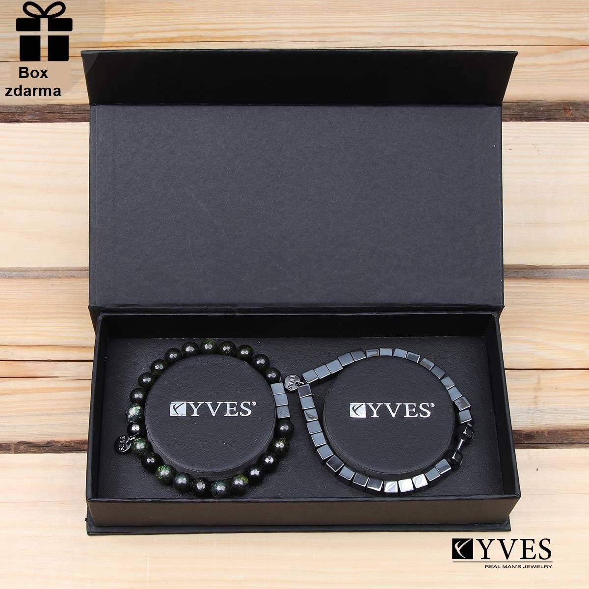 Pánský set náramků Yves 3128 TOTÁLNÍ VÝPRODEJ