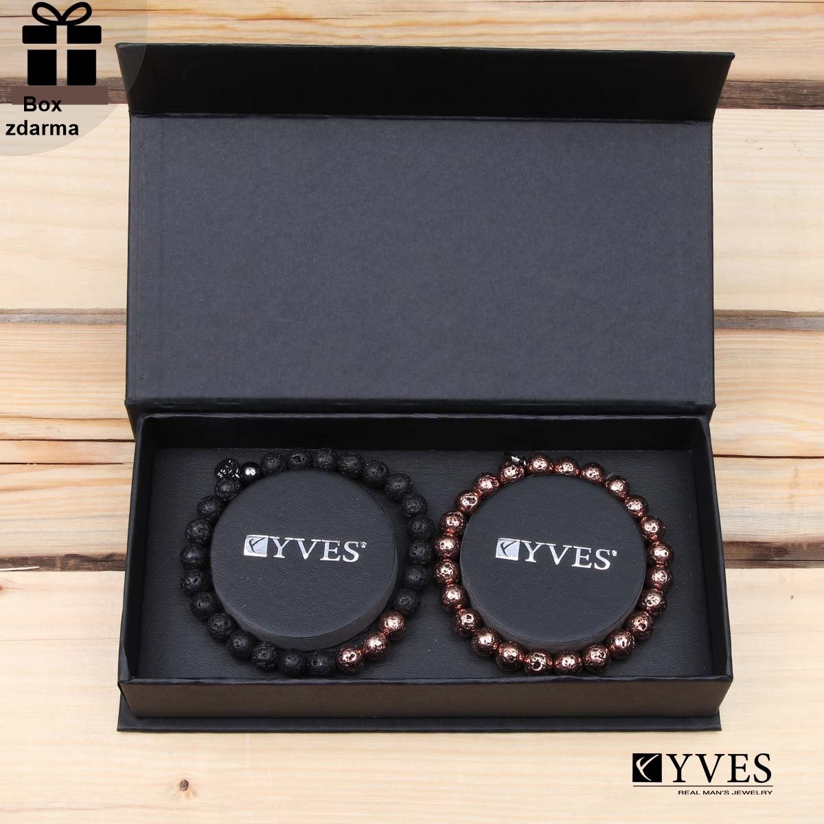 Pánský set náramků Yves 3122 TOTÁLNÍ VÝPRODEJ