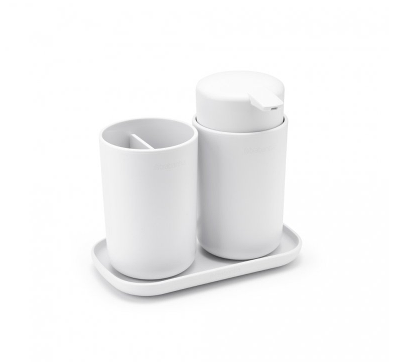 Brabantia Umyvadlová sada, 3ks, bílá