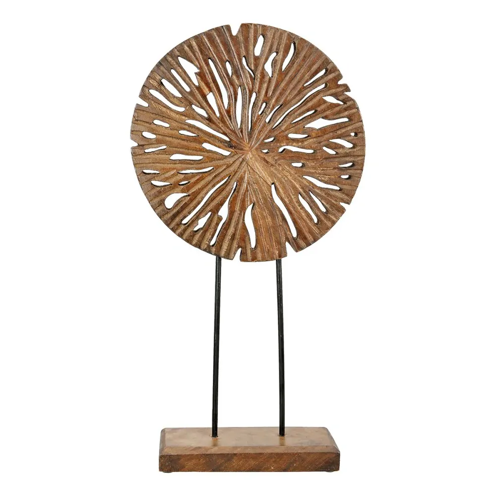 Dřevěná stolní dekorace Disk mangové dřevo průměr 24 cm VÝPRODEJ