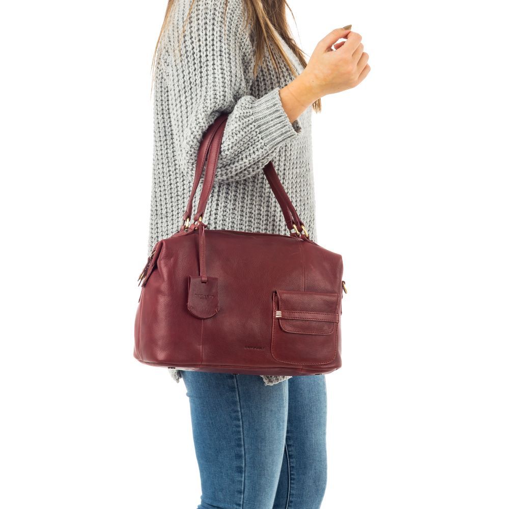 Kožená dámská kabelka Handbag S Burkely červená 54624753 TOTÁLNÍ VÝPRODEJ