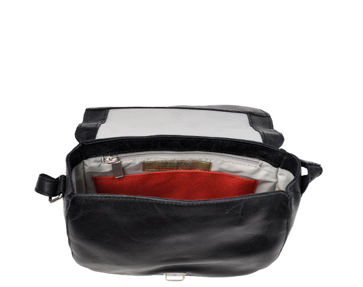 Dámská kožená crossbody taška černá Daag Jazzy Party 60 TOTÁLNÍ VÝPRODEJ