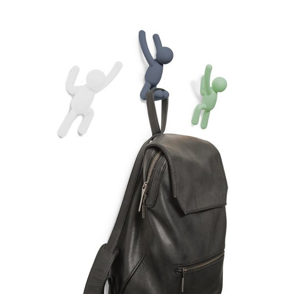 Háček BUDDY SET/3ks bílá, tmavě modrá, mintová Umbra VÝPRODEJ