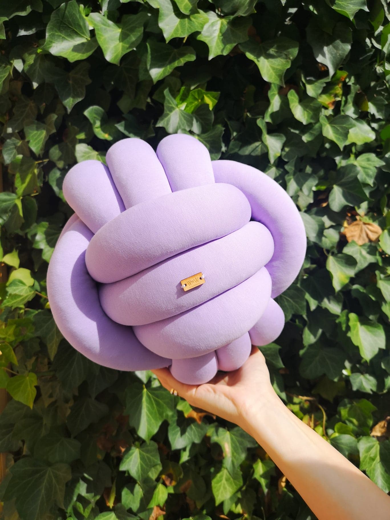 Dekorační polštář/Mini Pouf Ball modrý VÝPRODEJ
