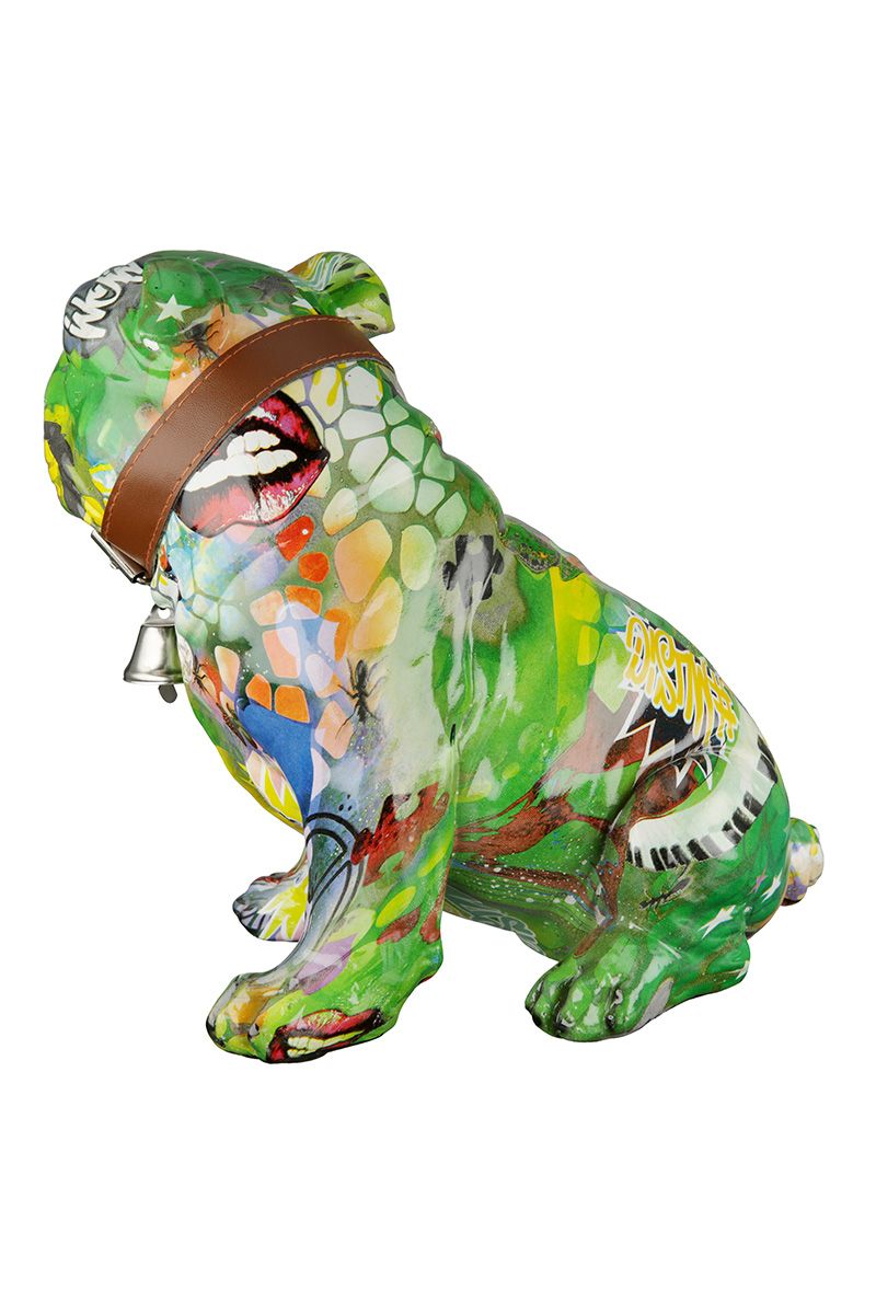 Soška sedící pes Mops Art 21 cm VÝPRODEJ