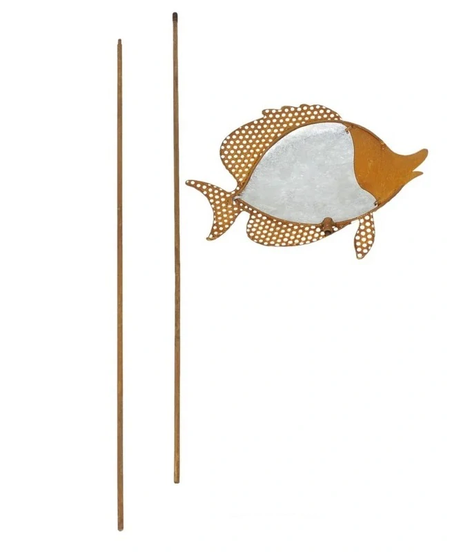 Zahradní zápich kovová Ryba 113 cm