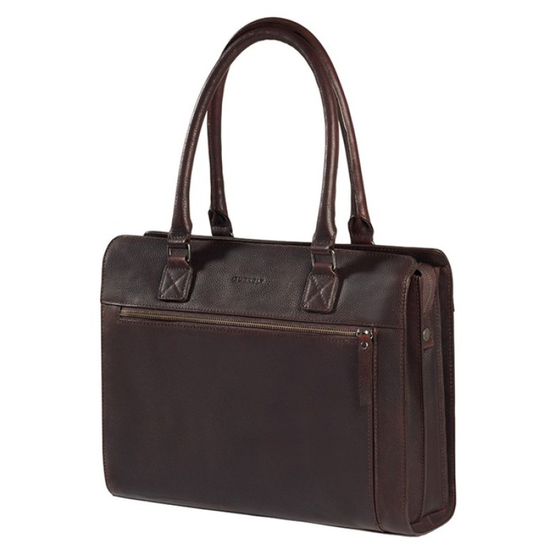 Dámská kožená taška na notebook Handbag M 14" Burkely hnědá TOTÁLNÍ VÝPRODEJ