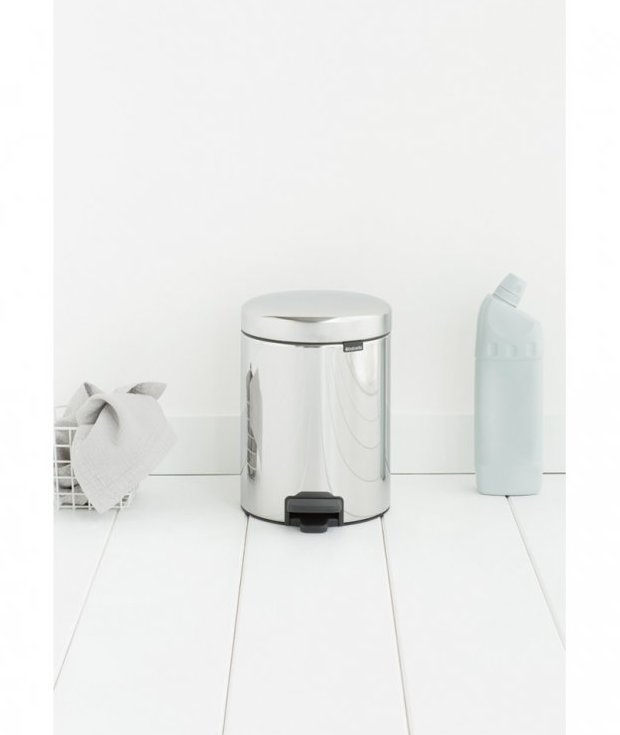 Brabantia Pedálový odpadkový koš newIcon - 5 L, lesklá ocel