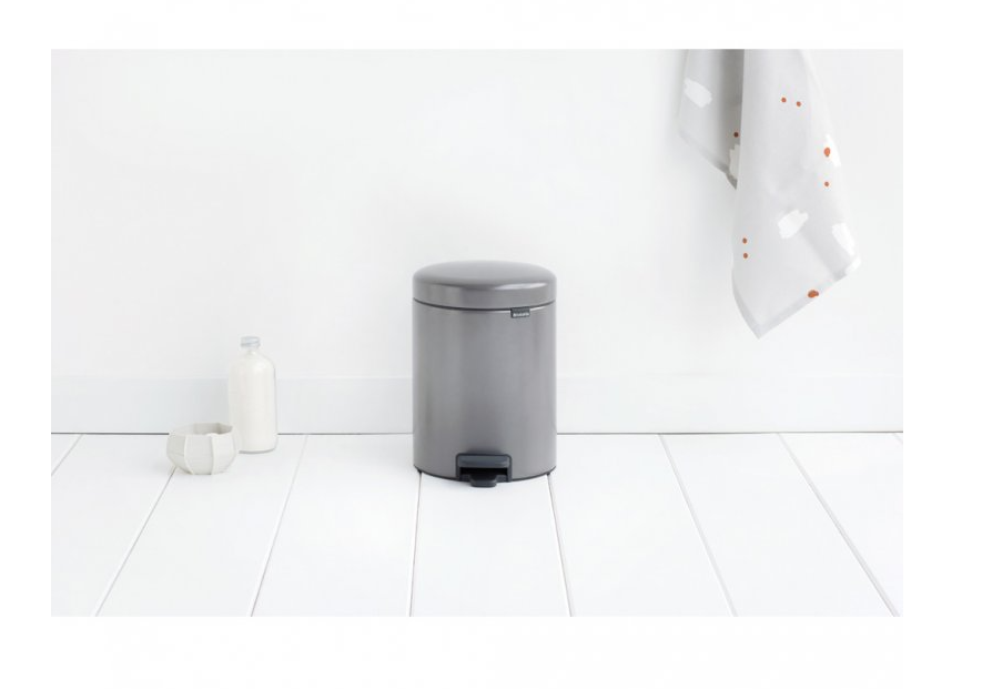 Brabantia Pedálový odpadkový koš newIcon - 5 L, platinová
