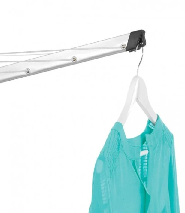 Brabantia Zahradní sušák LIFT-O-MATIC Advance 50m šedý (potah, kovový stojan do země, vak na kolíčky)