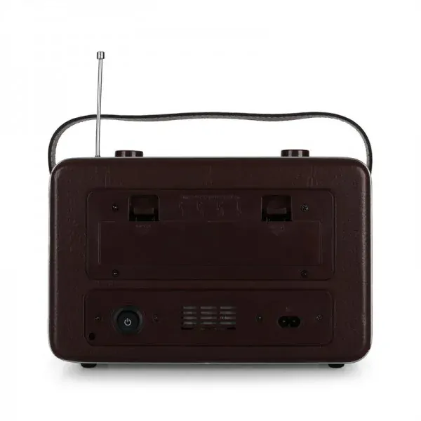 Rádio Akai APR 220, AUX, Vintage Retro, hnědé TOTÁLNÍ VÝPRODEJ