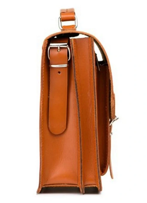 Kožená taška na notebook VOOC VINTAGE P112 unisex cognac TOTÁLNÍ VÝPRODEJ