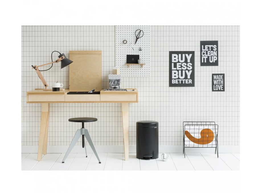 Brabantia Pedálový odpadkový koš newIcon - 12 L, matná černá
