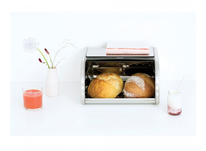 Brabantia Chlebník Roll Top - střední, matná ocel