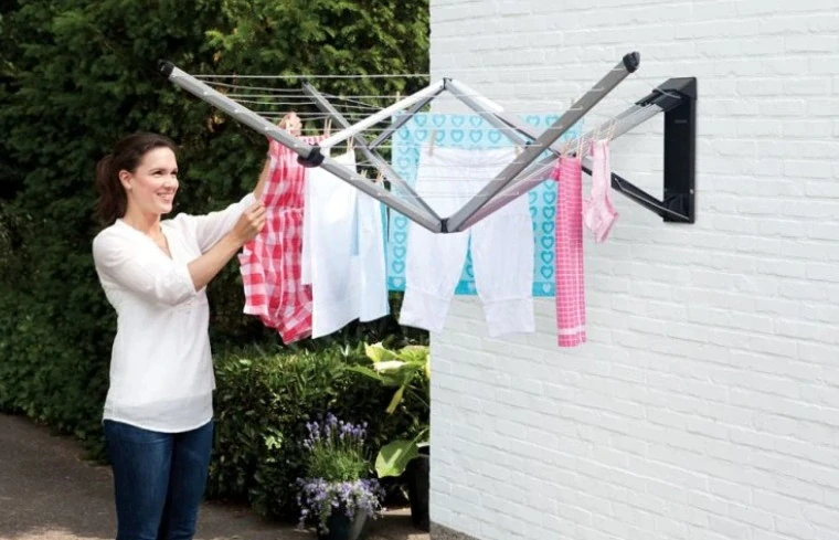 Brabantia Zahradní sušák WallFix 24m šedý
