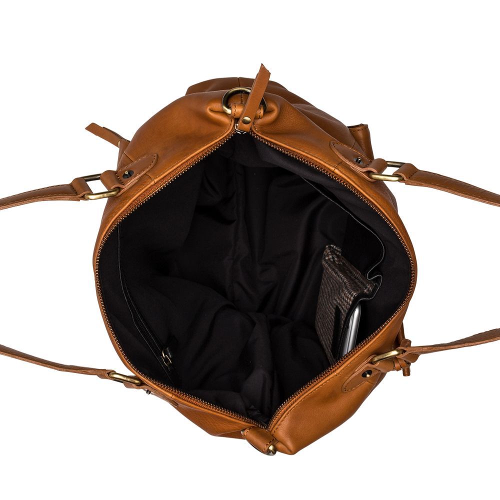 Kožená dámská kabelka Burkely Hobo Shopper hnědá 54614726 TOTÁLNÍ VÝPRODEJ