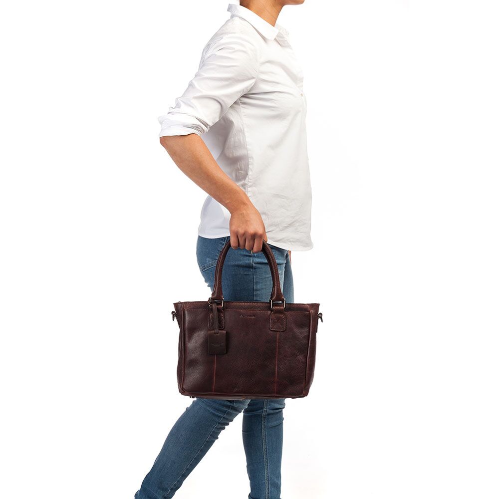 Kožená dámská kabelka Handbag S Burkely tmavě hnědá 53695620 TOTÁLNÍ VÝPRODEJ