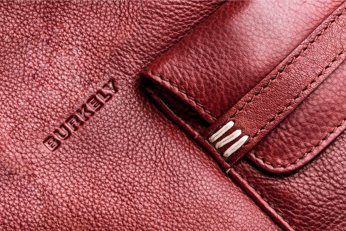 Kožená kabelka Shopper Burkely Craft Caily červený TOTÁLNÍ VÝPRODEJ