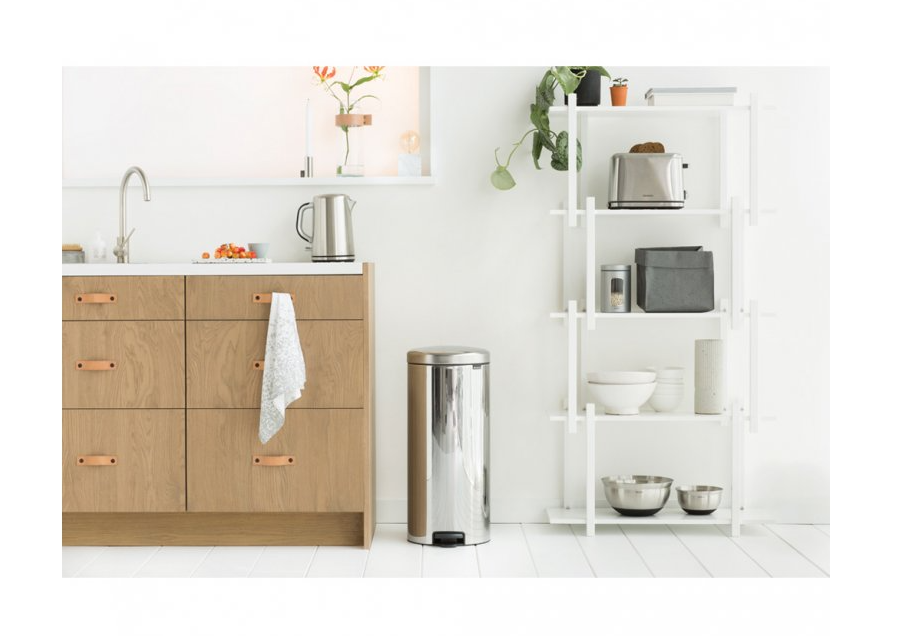 Brabantia Pedálový odpadkový koš newIcon - 30 L, lesklá ocel