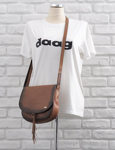 Dámská kožená kabelka Daag Alive 34 koňak TOTÁLNÍ VÝPRODEJ