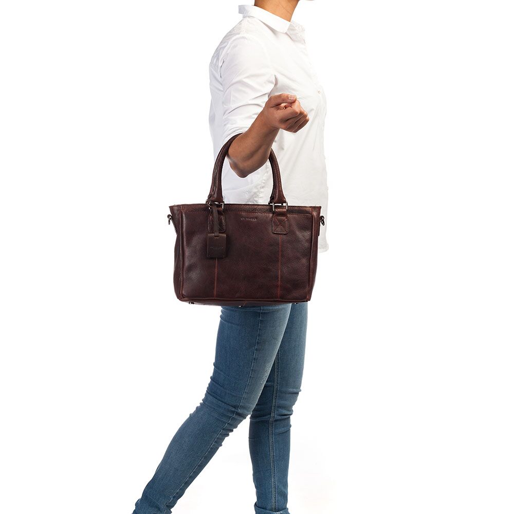 Kožená dámská kabelka Handbag S Burkely tmavě hnědá 53695620 TOTÁLNÍ VÝPRODEJ