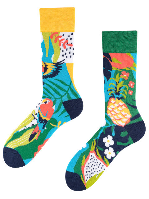 Veselé ponožky TODO SOCKS Papoušek vel.43-46 TOTÁLNÍ VÝPRODEJ