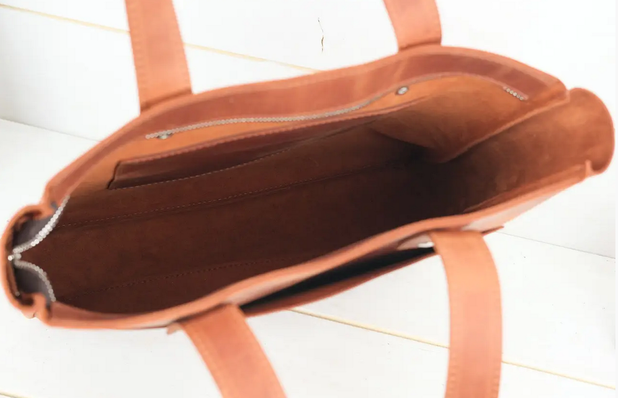 Kožená dámská kabelka shopper Berty Ariana hnědá TOTÁLNÍ VÝPRODEJ
