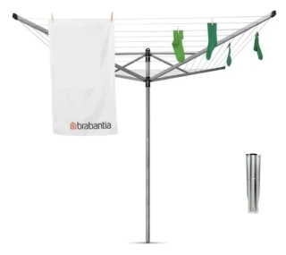 Brabantia Zahradní sušák LIFT-O-MATIC 50m šedý (kovový stojan do země)