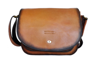 Dámská kožená taška přes rameno Daag Alive 40 koňak TOTÁLNÍ VÝPRODEJ