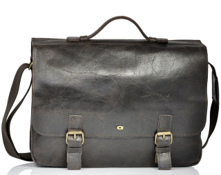 Pánská kožená taška přes rameno tmavě hnědá Daag Jazzy Wanted 24 TOTÁLNÍ VÝPRODEJ