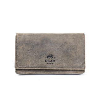 Dámská kožená peněženka Bear hnědá s RFID TOTÁLNÍ VÝPRODEJ