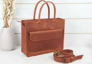 Kožená dámská kabelka přes rameno Berty Sandra hnědá TOTÁLNÍ VÝPRODEJ