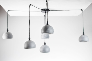 Závěsné svítidlo SPIDER Tester 6 NP beton černé